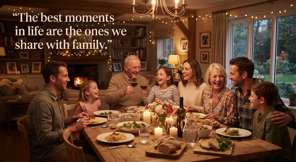 happy family enjoying time together