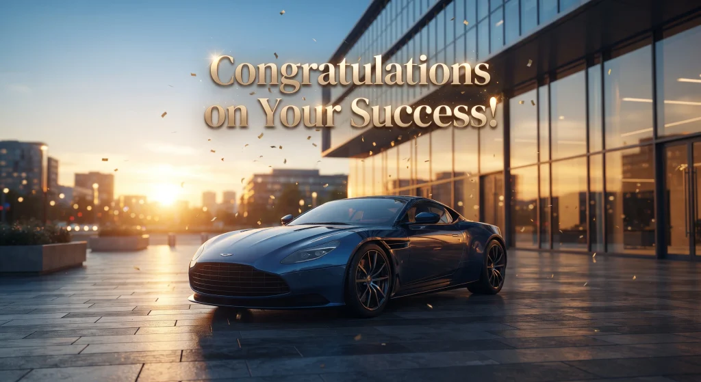 congratulations on your accomplishment