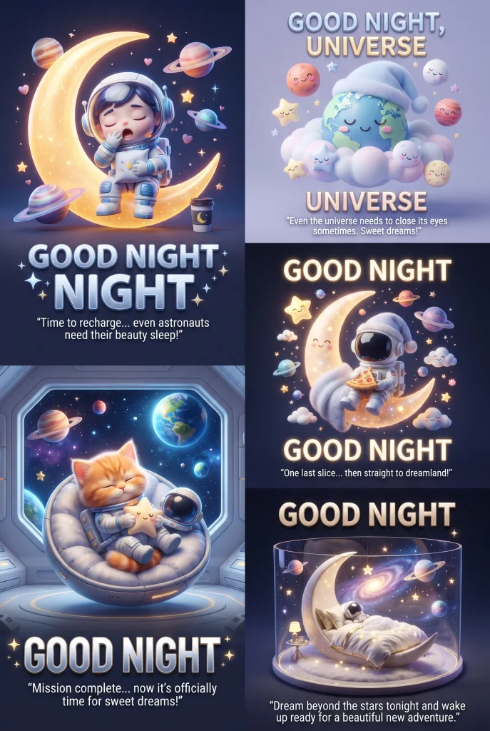 cosmic good night image