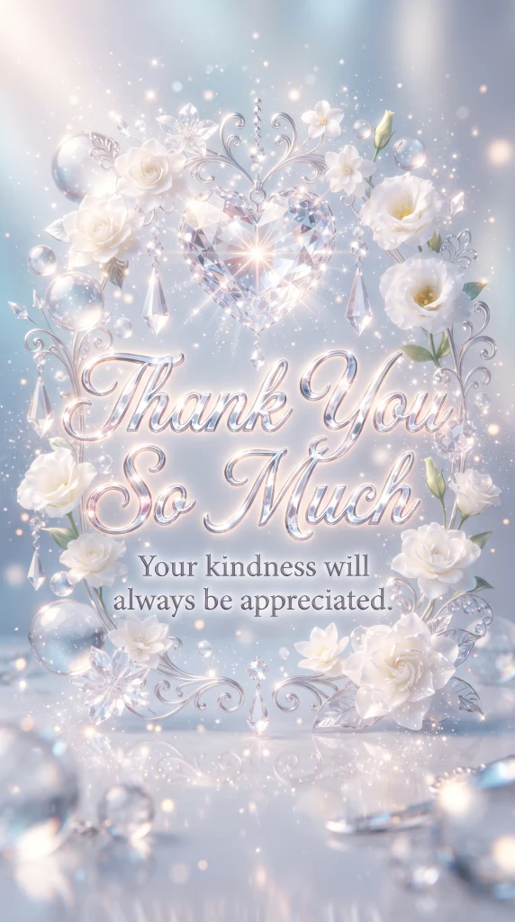 crystal thank you images
