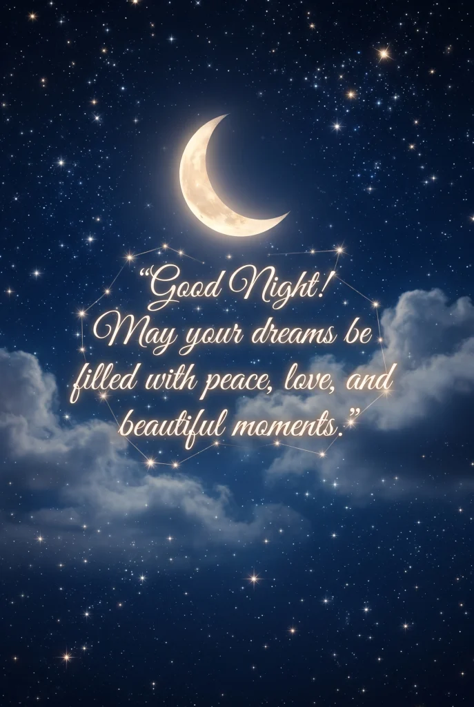 cute good night images