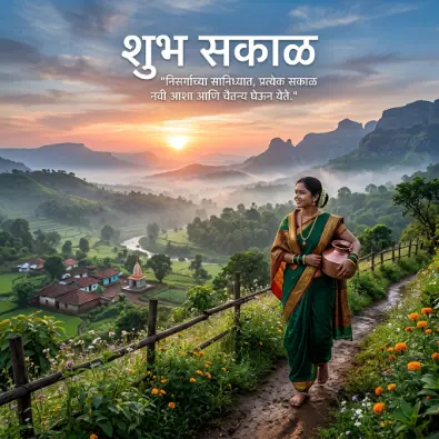 nature good morning marathi