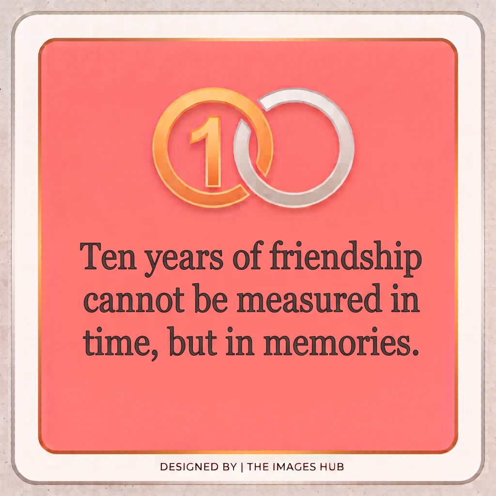 10 years and thousands of memories with a friendship growing stronger every day