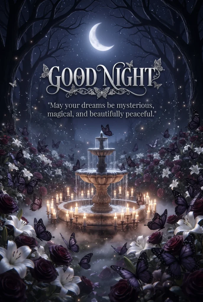 Dark Night Horror Images and scary good night wishes