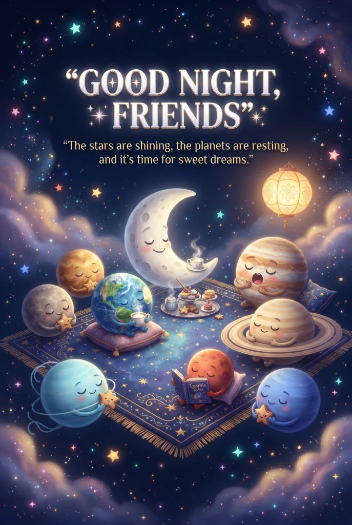 space good night images