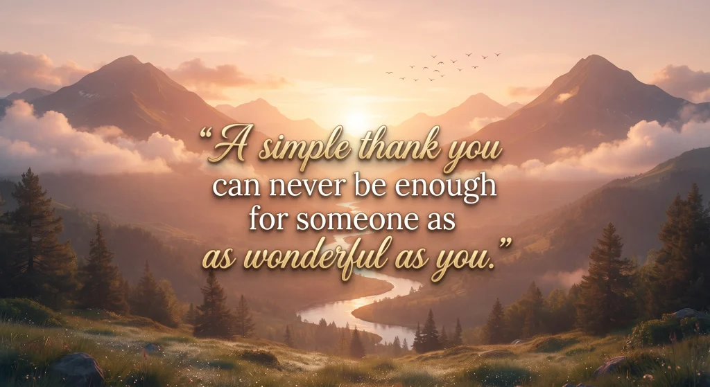 thank you for someone special
