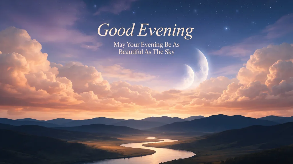 good evening message to a friend